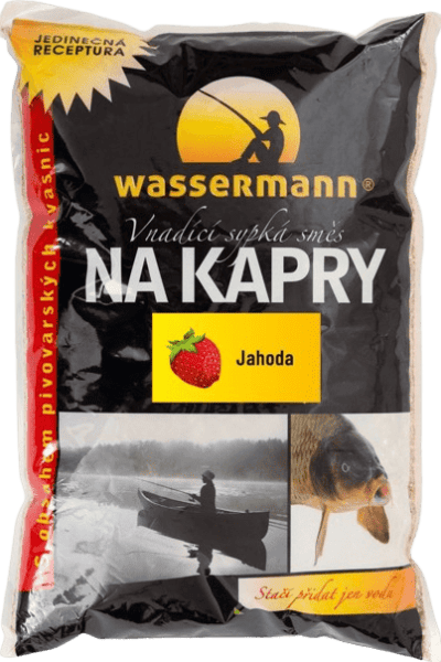 Krmítková směs na kapry JAHODA - 1 kg sáček